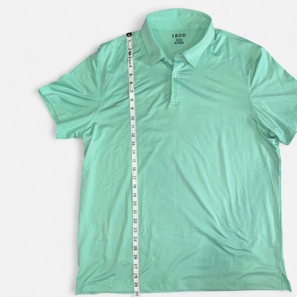 IZOD Turquoise Collared Polo Golf Shirt - Picture 5 of 7